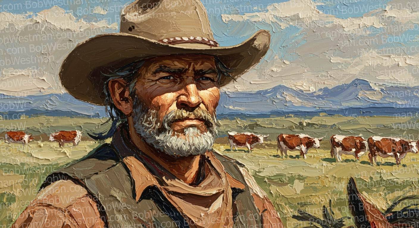 Bob Westman Art - Cattle Rancher